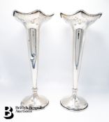 Pair of Fluted Posy Vases