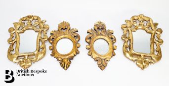 Pair of Miniature Gilt Mirrors