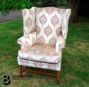 Georgian Style Wing Back Arm Chair