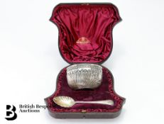 Silver Bowl and Spoon