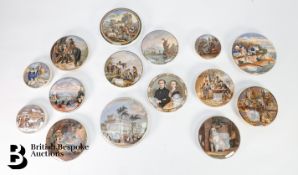 Fifteen Prattware Pot Lids