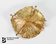 9ct Gold Sand Dollar Brooch