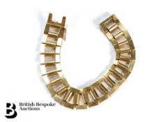 18ct Gold Continental Square-Link Bracelet