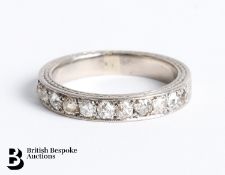 Platinum Half Eternity Ring