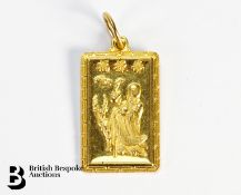 Gold Chinese Pendant