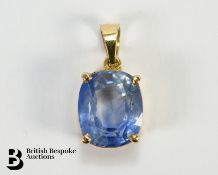 18ct Ceylon Sapphire Pendant