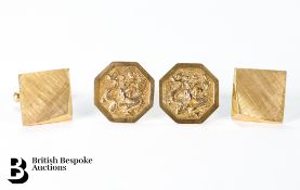 Gentleman's 9ct Gold Cufflinks