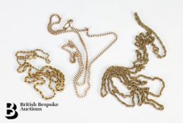 Three 9ct Gold Neck Chains