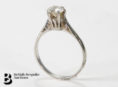 18ct White Gold Diamond Solitaire Ring