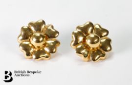 Pair of 18ct Gold Earrings