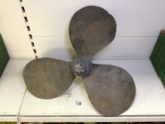 HEAVY ANTIQUE BRONZE PROPELLER 48CM