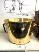 TWIN-HANDLE GILT CHAMPAGNE ICE BUCKET