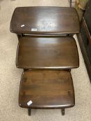 ERCOL NEST OF THREE TABLES