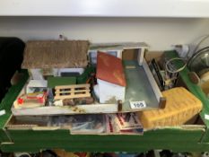 VINTAGE BRITAINS FARM ANIMALS, FIGURES, FARM EQUIPMENT AND BUILDINGS SOME BOXED