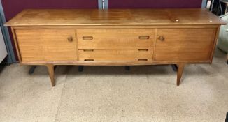 A YOUNGER LTD MID CENTURY TEAK SIDEBOARD 209 X 49 X 75CM