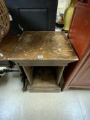 VICTORIAN WOODEN STAND / CUPBOARD 51 X 50 X 78CM (MASONIC LODGE BRIGHTON)