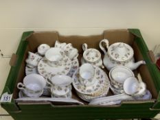 LARGE DINNER AND TEA SERVICE BY ROYAL ALBERT (WINSOME) PATTERN