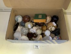 VINTAGE STONE EGGS, SEMI-PRECIOUS STONES