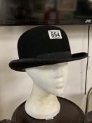 VINTAGE BOWLER HAT BY DUNN & CO