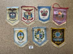 VINTAGE INTERNATIONAL PENNANTS - SOUTH AMERICA