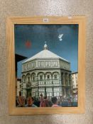 MARGARET INGRAM (1930), OIL ON BOARD, RONALD MILLER AND ROBERT ERICH WOLF IN FRONT OF THE