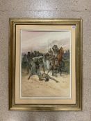 EVELYN STUART HARDY (1866-1935) SIGNED WATERCOLOUR FRAMED 77 X 98CM