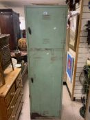 GREEN METAL INDUSTRIAL CABINET 182 X 53.5 X 48CM