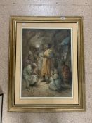 EVELYN STUART HARDY (1866-1935) SIGNED WATERCOLOUR FRAMED AND GLAZED 77 X 98CM