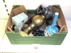 MIXED CHINESE ITEMS, PORCELAIN, PEWTER AND MORE