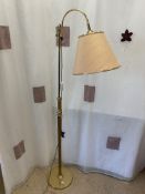 VINTAGE BRASS ADJUSTABLE FLOOR LAMP