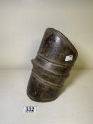 HEAVY BRONZE ANKLET (NKUTSHU PEOPLE) DEMOCRATIC REPUBLIC OF THE CONGO 24CM