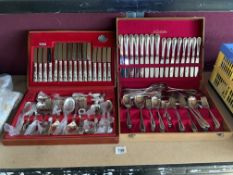 TWO CANTEENS OF CUTLERY, NORITAKE AND COOPER LUDLAM