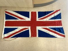 LARGE VINTAGE GREAT BRITAIN FLAG BY PIGGOTS 92 X218CM