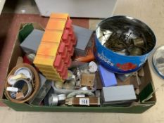 LARGE QUANTITY OF WATCH AND CLOCK TOOLS MIXED WITH OTHER ITEMS