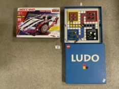 BOXED LEGO (LUDO) WITH MECCANO SUPERCAR (21202)