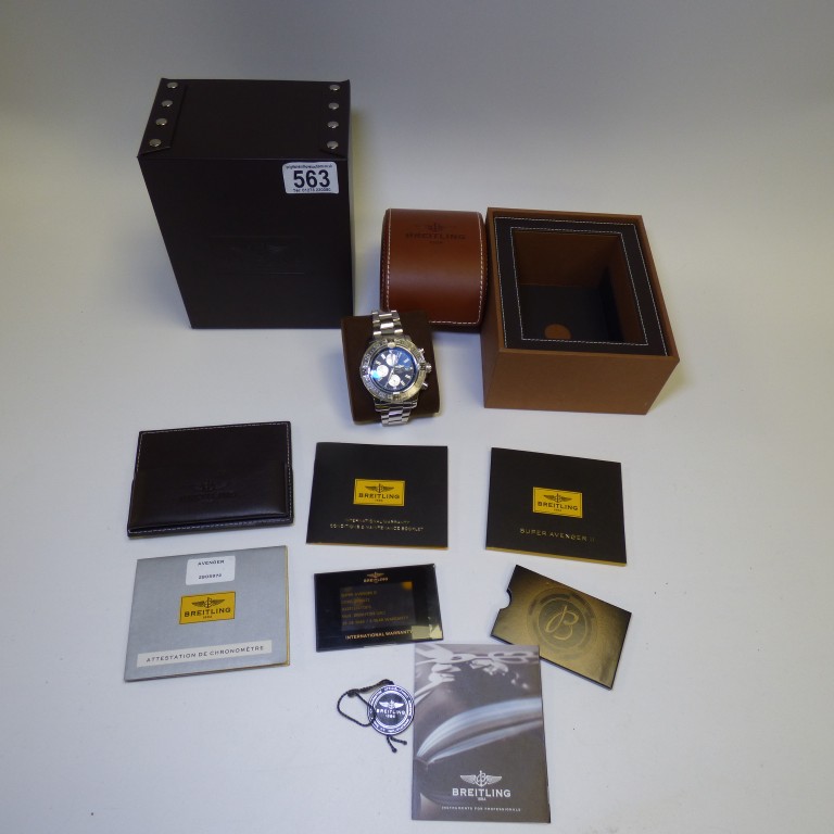 BREITLING SUPER AVENGER II CHRONOGRAPH STAINLESS STEEL GENTLEMAN'S BRACELET WATCH (A1337111/C871)