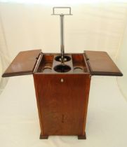 The Elevette Art Deco rectangular wooden cocktail cabinet by Betjemann Productions, the