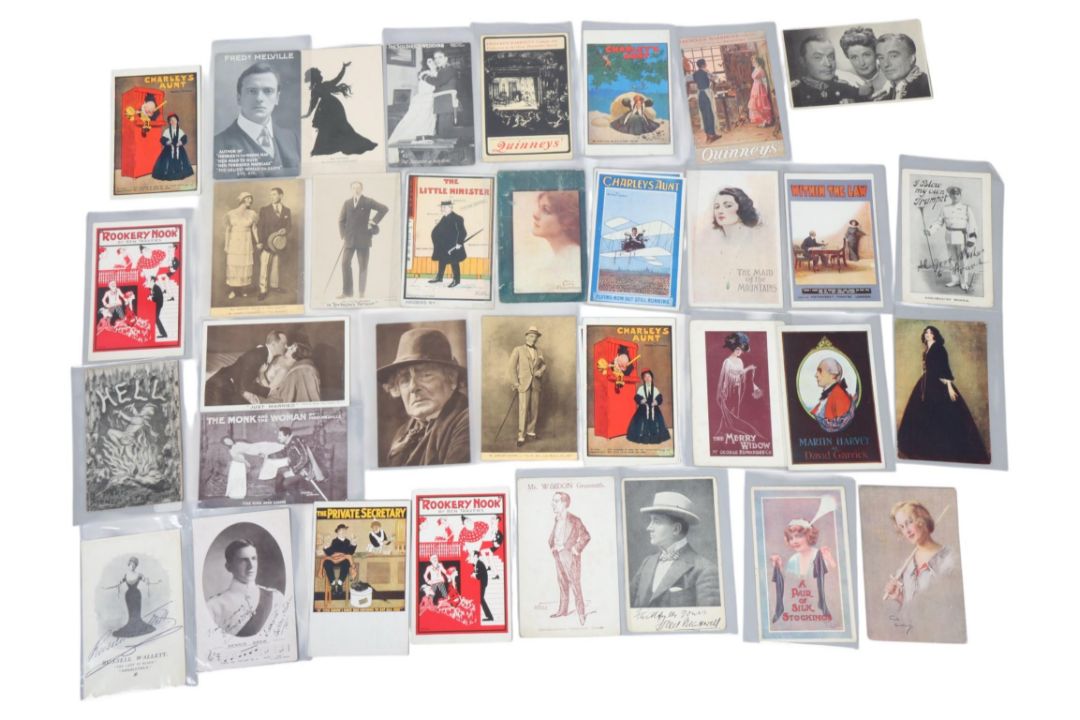 A collection of postcards (c 35), Theatre advertisements, early twentieth century, including one - Image 1 of 4