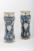 A pair of pharmacy pots