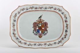 A scalloped platter