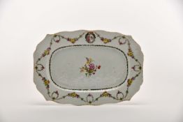A scalloped platter