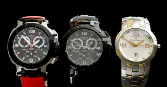 Four Gentleman's Quartz Wristwatches, two by Tissot, one Maurice Lacroix and one by ESQ Swiss, all
