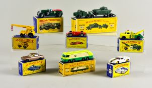 A Small Collection of Lesney Matchbox Diecast Model Cars, including - No. 61 "Alvis Stalwart", No.
