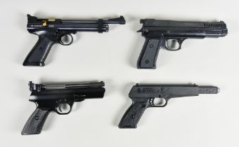 A Small Quantity of Air Pistols, comprising - A Webley Tempest, .22 calibre, 9ins overall, contained
