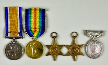 A Small Group of Medals, comprising - a 1914-1919 War Medal to 1236 Corporal A Bogie of the North