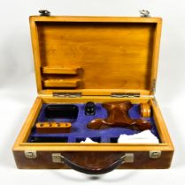 An Accessory Kit for a Russian Biathlon Air Rifle, contained within fitted hardwood box, 16ins