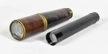 A Hilkinson 25 x 35 Spotting Scope, model "Observer", 15.5ins overall, in fitted box, and a 19th
