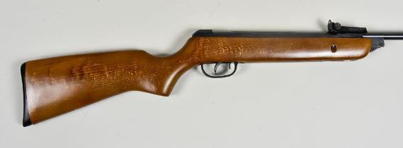 A .177 Calibre Air Rifle, by B.S.A., model Meteor, 29ins barrel, dark wood stock, plastic butt