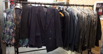 APPROXIMATELY 28 THREE-QUARTER LENGTH BLUE JACKETS, sizes 32 - 50 chest, APPROX 24 PAIRS OF BLUE