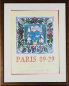 Paris 09-29 exhibition poster from The Galliera Museum 1957